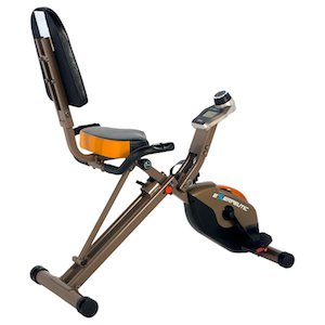 Exerpeutic gold 525xlr recumbent exercise bike rear view of whole bike