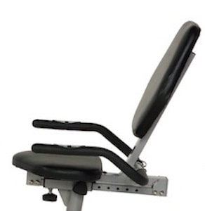 Exerpeutic 900xl recumbent exercise bike image of large seat and seat rail