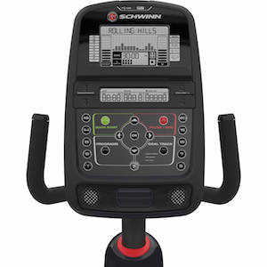 Best Recumbent exercise Bike for Seniors - schw230 display