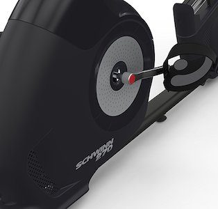The Schwinn 270 recumbent bike's pedals operate very smoothly