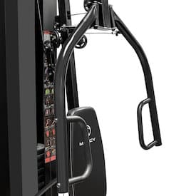 The Marcy 150 lb. stack home gym comes with a stick on placard with basic exercises