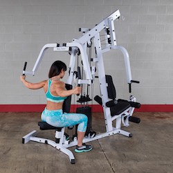 The exm2500s' pec dec station allows reverse pec decs as well