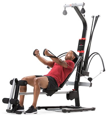 The Bowflex pr1000's handles allow for a versatile range of exercises
