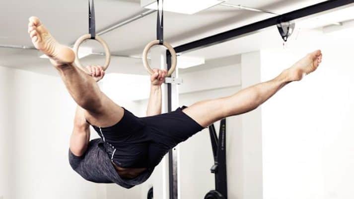 Dedicated training with gymnastics rings will result in some mad skills