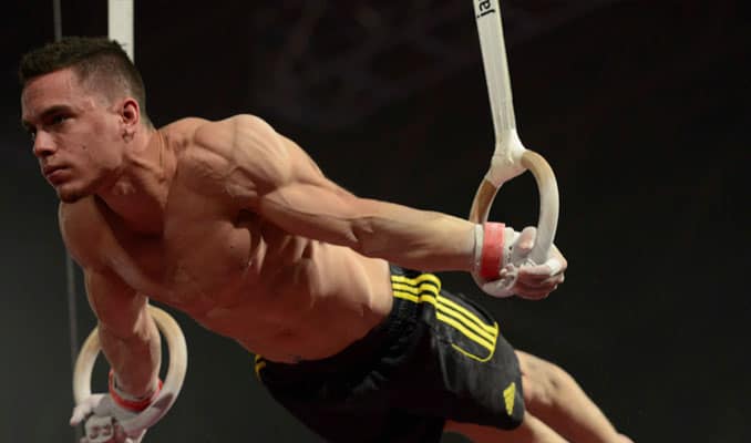 Training with gymnastics rings is an extremely effective method of building strength and muscle