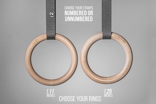 Rep's wood gymnastic rings have enough variety that they should meet any aficionado's needs