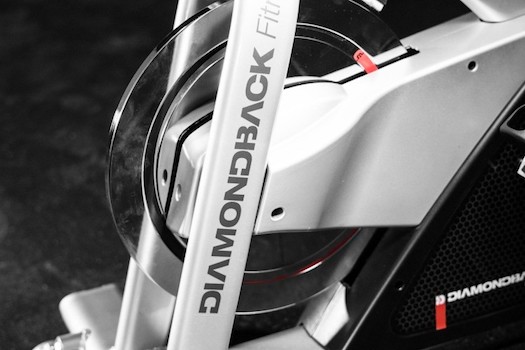A strong and unique flywheel caps off this high end exercise bike from Diamondback Fitness
