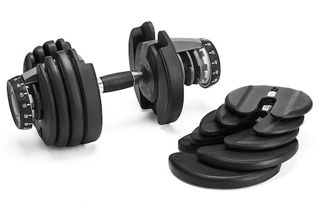 popsport dumbbells with plates removed