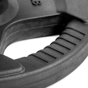 Balck rubber coating on xmark tri-grip weight plates