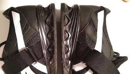 The .75" heel is at the lower end the scale for lifting shoes
