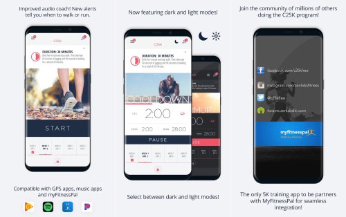 C25k aims to turn couch potatoes into 5k distance runners. It's one of the best fitness apps for anyone who wants to turn their lives around
