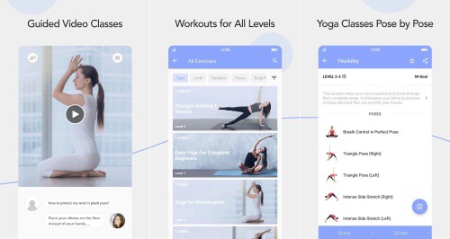The daily yoga app is perfect for the home yogi and is one of the best fitness apps on the market