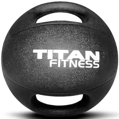 Titan Fitness also make a great rubber medicine ball with dual grips