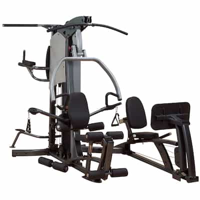 Black and grey fusion 500 home gym with leg press