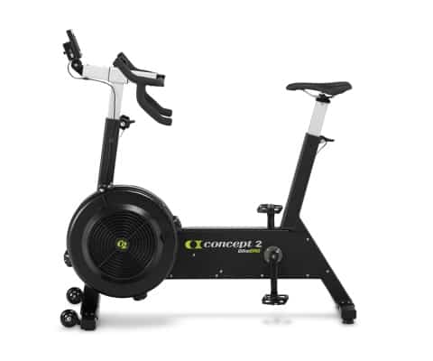 Black and silver Concept2 Bikeerg upright exercise bike