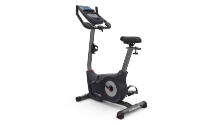 Black and grey Schwinn 170 upright exercise bike