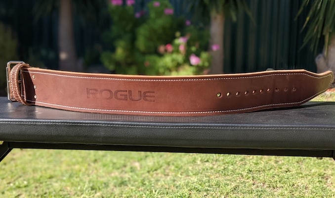 large outdoor image of rogue ohio powerlifting belt