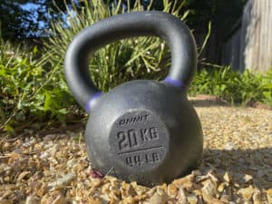 Onnit kettlebell at sunset